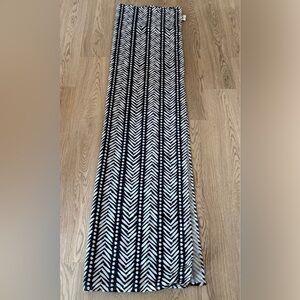 Black and White Fabric Shower Curtain